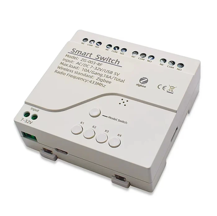 Tuya Zigbee 4ch Akıllı Işık Anahtarı Modülü - Görsel 1