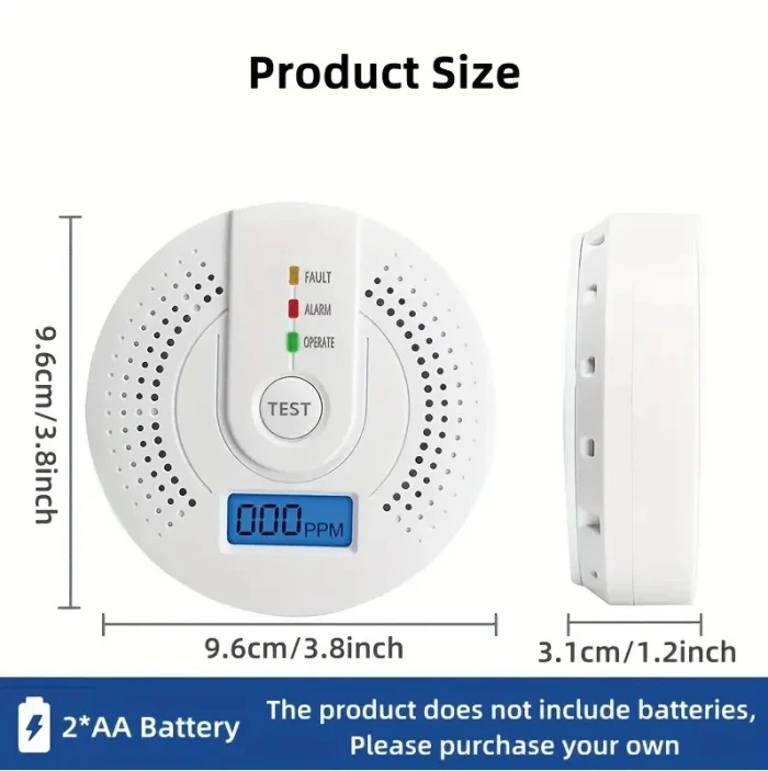 CO Alarm Sensörü Karbon Monoksit Alarmı Dedektörü - Görsel 2