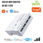 Tuya Wifi DC 7-32V 4 kanal Kuru Kontak çıkışlı Akıllı Röle - Görsel 6