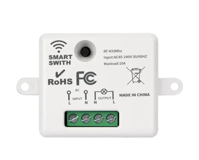 433Mhz RF Uzaktan Kumandalı Kablosuz Akıllı Anahtar RF Işık Anahtarı Rölesi - Görsel 1