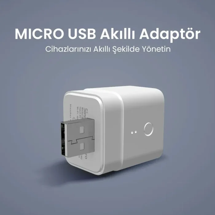 Sonoff Micro USB Wifi Akıllı Adaptör - Görsel 3