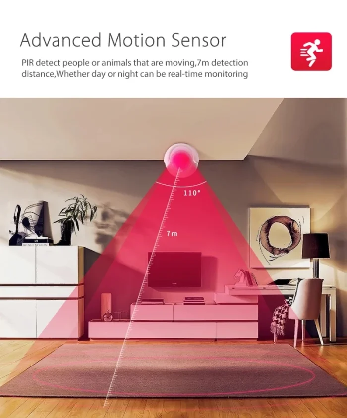 XENON SMART Wifi Hareket Sensörü PIR Mini Dedektör - Görsel 5