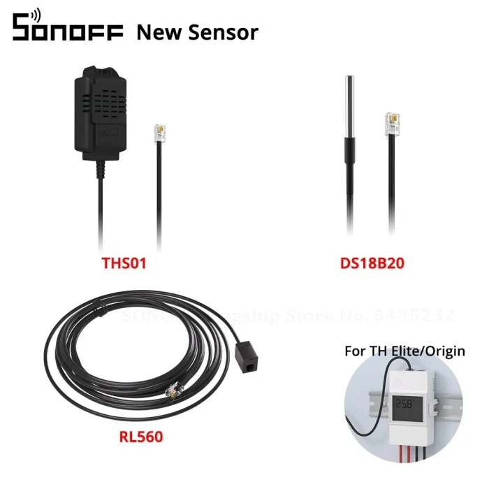 Sonoff THS01 Sıcaklık ve Nem Sensörü - Görsel 2