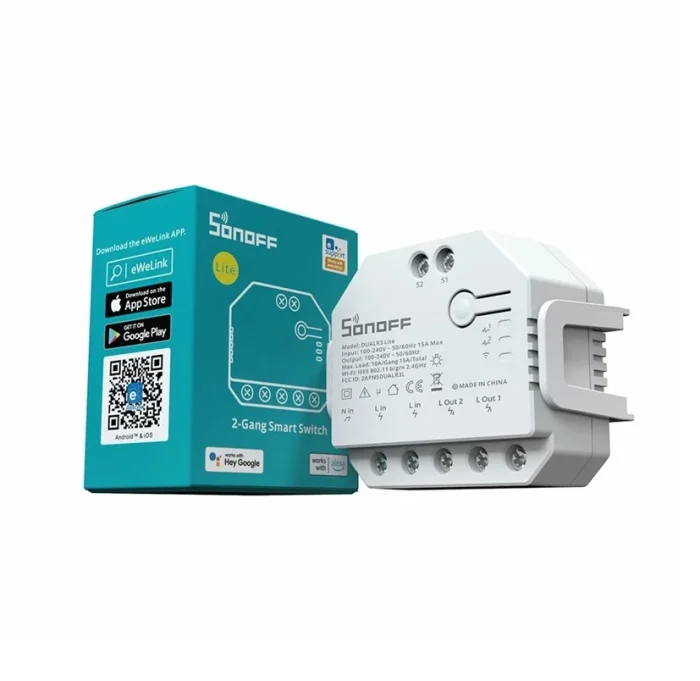 Sonoff Dual R3 Lite Akıllı Röle - Görsel 1