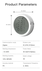 Tuya Zigbee Akıllı Sıcaklık ve Nem Sensörü XENON SMART - Görsel 3