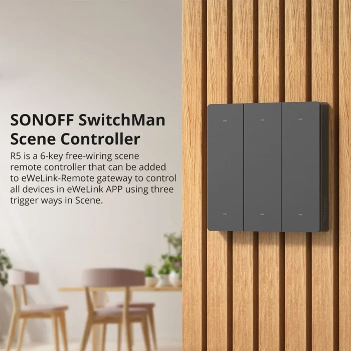 Sonoff R5 Akıllı Sahne Butonu Siyah - Görsel 2