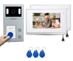 Wifi Tuya Video interkom 2 adet 7 inç Ekranlı Görüntülü Diafon Intercom
