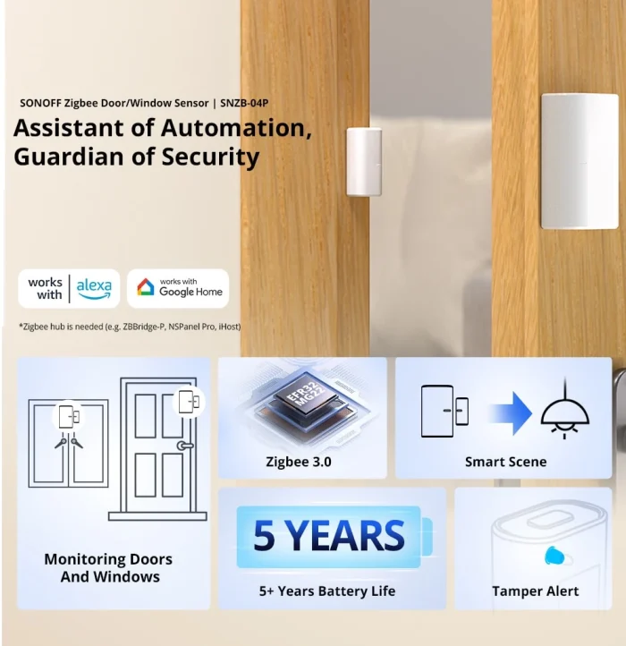 Sonoff SNZB-04P ZigBee Kapı ve Pencere Sensörü - Görsel 6