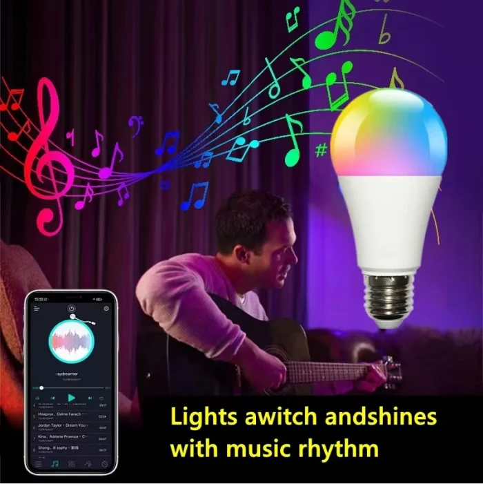 XENON SMART Tuya Uyumlu Wifi Akıllı LED Ampul RGB Wifi + Bluetooth Lamba - Görsel 5