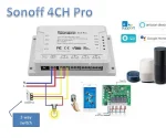 Sonoff 4CH PRO R3 4 Kanallı Akıllı Anahtar - Görsel 6