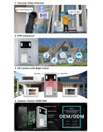 Wifi Tuya Video interkom 2 adet 7 inç Ekranlı Görüntülü Diafon Intercom - Görsel 4