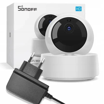 Sonoff GK-200MP2-B - Wi-Fi Kablosuz IP Güvenlik Kamerası + KZ0501200V Adaptör