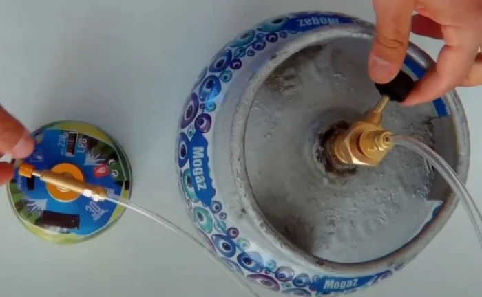 Kamp Kartuşu Tekrar Dolum Seti Piknik Tüpü için Dar Çember 3lü Set - Görsel 3