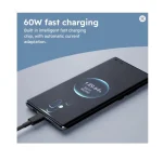 6in1 Super Şarj 60w Şarj Çoklu Şarj USB Adaptör Kiti Çoklu USB Adaptör Kablo Seyahat Seti - Görsel 4
