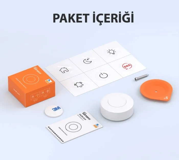 Sonoff SNZB-01P Kablosuz Akıllı ZigBee Buton - Görsel 3