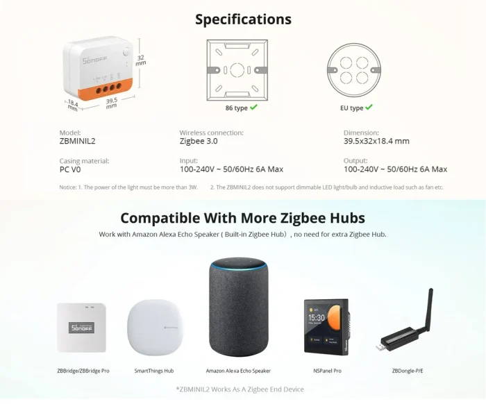 Sonoff ZigBee Mini L2 Extreme Akıllı Röle - Görsel 3