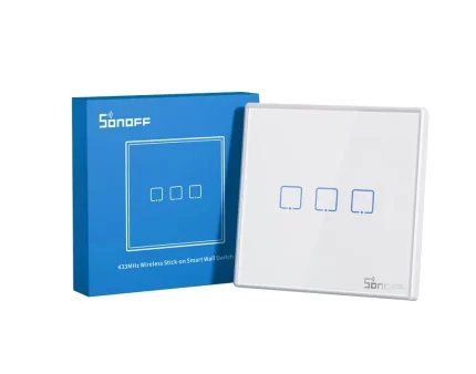 Sonoff T0-EU-3C Akıllı Dokunmatik Duvar Anahtarı