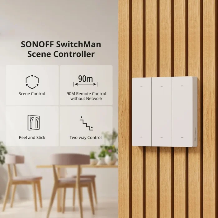 Sonoff R5 Akıllı Sahne Butonu Beyaz - Görsel 6