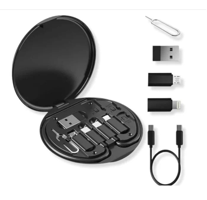 6in1 Super Şarj 60w Şarj Çoklu Şarj USB Adaptör Kiti Çoklu USB Adaptör Kablo Seyahat Seti - Görsel 1