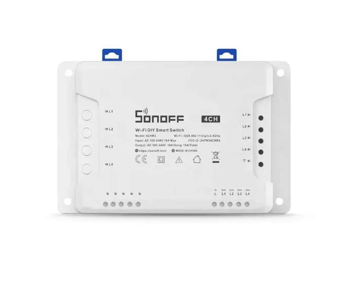 Sonoff 4CH R3 4 Kanallı Akıllı Anahtar - Görsel 1