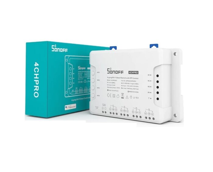 Sonoff 4CHPROR3 4 Kanallı Akıllı Röle - Görsel 1