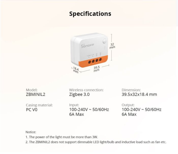 Sonoff ZBMINIL2 Akıllı Ev Rölesi - Görsel 4