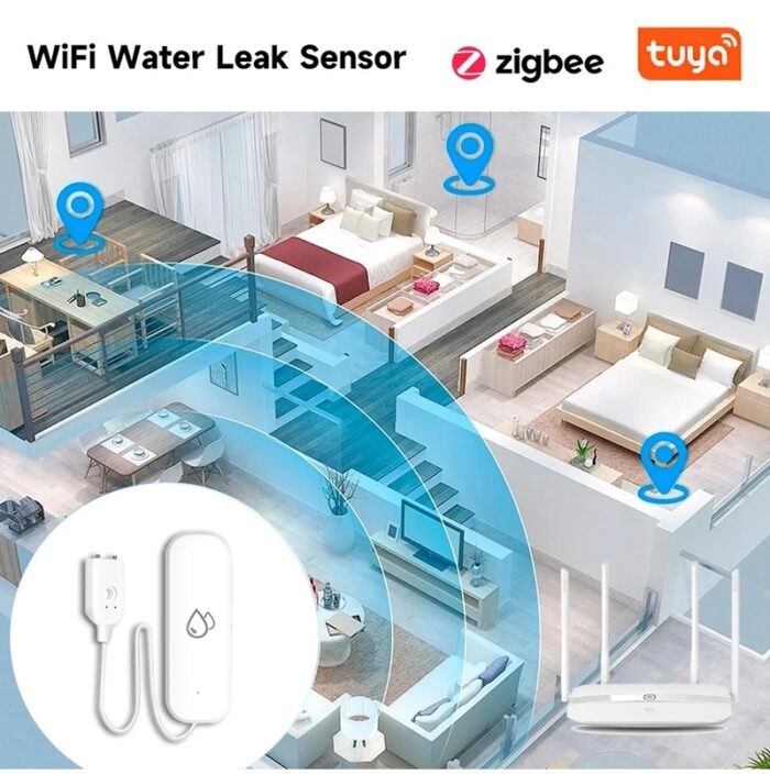 Tuya Zigbee Su Kaçağı Sensörü Su Basma Sensörü - Görsel 2