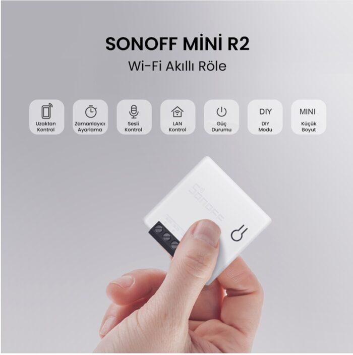 Sonoff Mini R2 İki Yönlü Akıllı Röle - Görsel 2