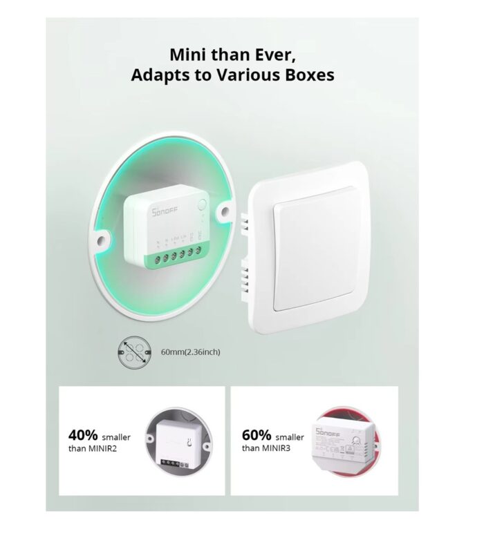 Sonoff Mini R4 Matter Akıllı Röle - Görsel 3