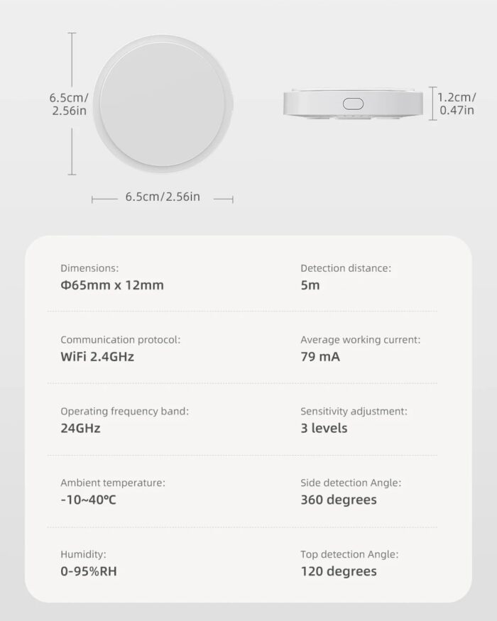 AVATTO Tuya Zigbee İnsan Varlığı Hareket Sensörü - Görsel 5