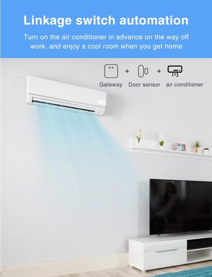 AVATTO Tuya ZigBee Kapı Sensörü Akıllı Kapı Dedektörü - Görsel 5