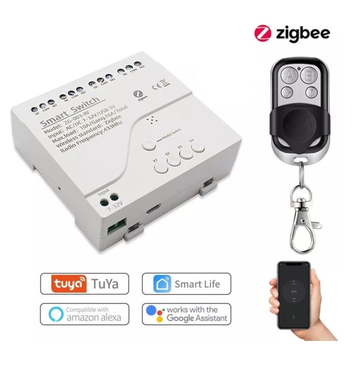 Tuya Zigbee Kuru Kontak ve RF özellikli Akıllı Anahtar Röle - Görsel 2