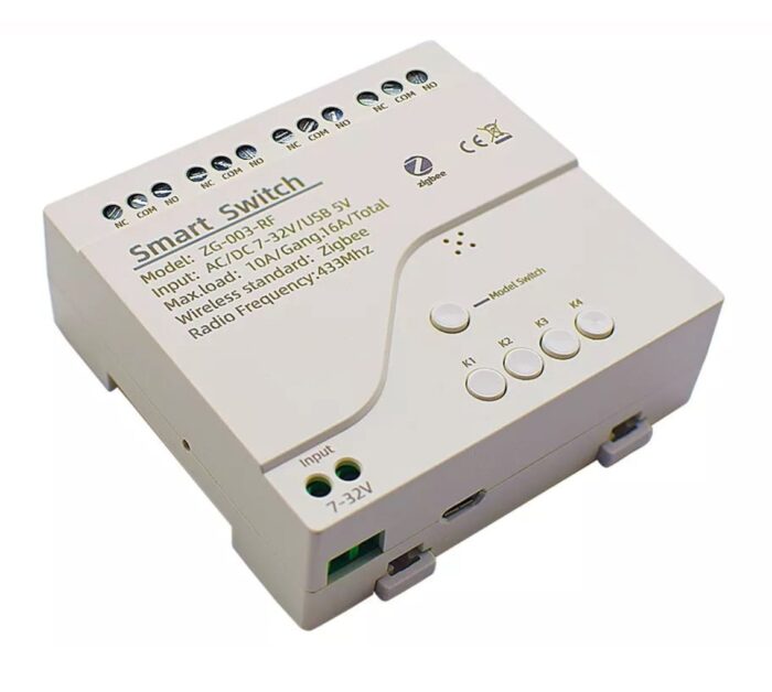 Tuya Zigbee Kuru Kontak ve RF özellikli Akıllı Anahtar Röle - Görsel 1