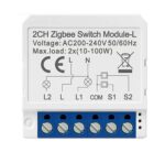 AVATTO Tuya 2CH Zigbee Anahtar 2 Kanal Zigbee röle