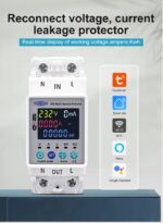 Tomzn Kaçak Akım Koruma Rölesi  Yüksek Voltaj Ve Akım Koruyucu Röle 63A Wifi TOMPD-63SW  - Görsel 4