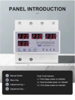 TOMZN Otomatik Faz Seçici ve Yüksek Alçak Voltaj Akım Koruma Rölesi - Görsel 4