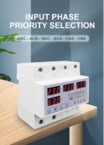 TOMZN Otomatik Faz Seçici ve Yüksek Alçak Voltaj Akım Koruma Rölesi - Görsel 6