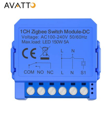 Tuya ZigBee Kurukontak DC 1 kanallı  Anahtar Modülü