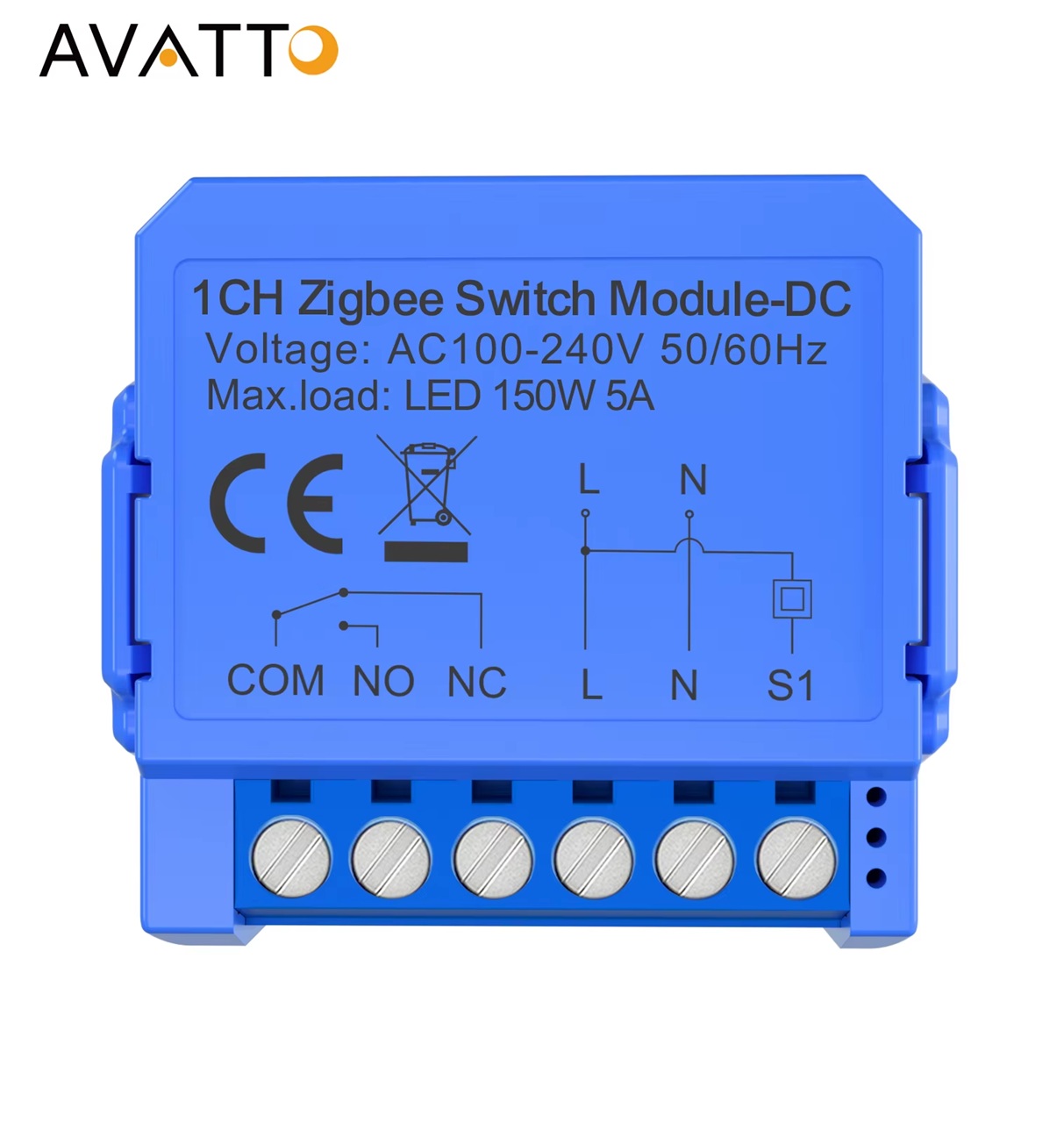 34543gtgfhhhhh Tuya ZigBee Kurukontak DC 1 kanallı Anahtar Modülü - Görsel 1