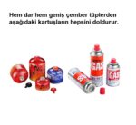 5li Kamp Kartuşu Dolum Seti Tüm Tüplere ve Kartuşlara Uygun tüpten kartuş doldurma aparatları - Görsel 3