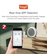 Tuya Zigbee Sıcaklık ve Nem Sensörü Ekranlı Zigbee Sensör - Görsel 5