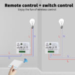 Tuya uyumlu wifi 2 tuşlu senaryo butonu ve 2 adet ışık anahtarı seti - Görsel 5