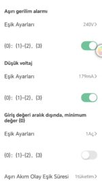 Rstar 63A WiFi Akıllı Kaçak Akım Rölesi | Tuya Uyumlu Voltaj ve Akım Koruyucu (Rstar-63LW) - Görsel 6