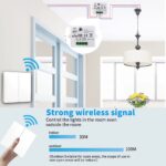 Pil gerektirmeyen 2 Tuşlu RF 433 mhz senaryo butonu. 2 tuşlu  Rf Akıllı Kablosuz anahtar. - Görsel 5