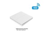Pil gerektirmeyen 2 Tuşlu RF 433 mhz senaryo butonu. 2 tuşlu  Rf Akıllı Kablosuz anahtar. - Görsel 6