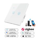 Tuya 2 Kanallı Zigbee Akıllı Dokunmatik Cam Anahtar